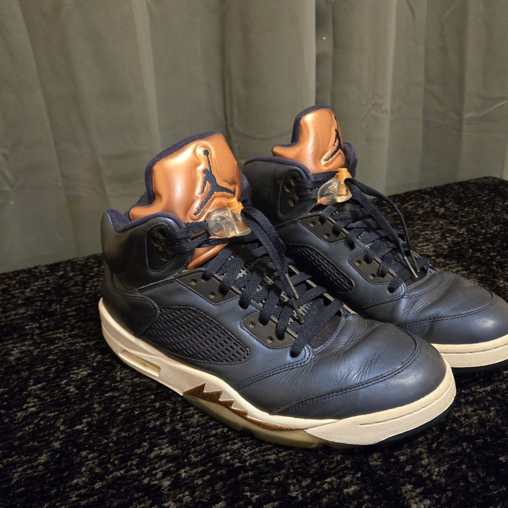 Nike Air Jordan 5 Retro Bronze Shoes Men's Size 12 1/2